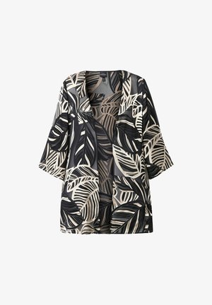 Ulla Popken LEAF 3/4 SLEEVE - Lichte jas - black