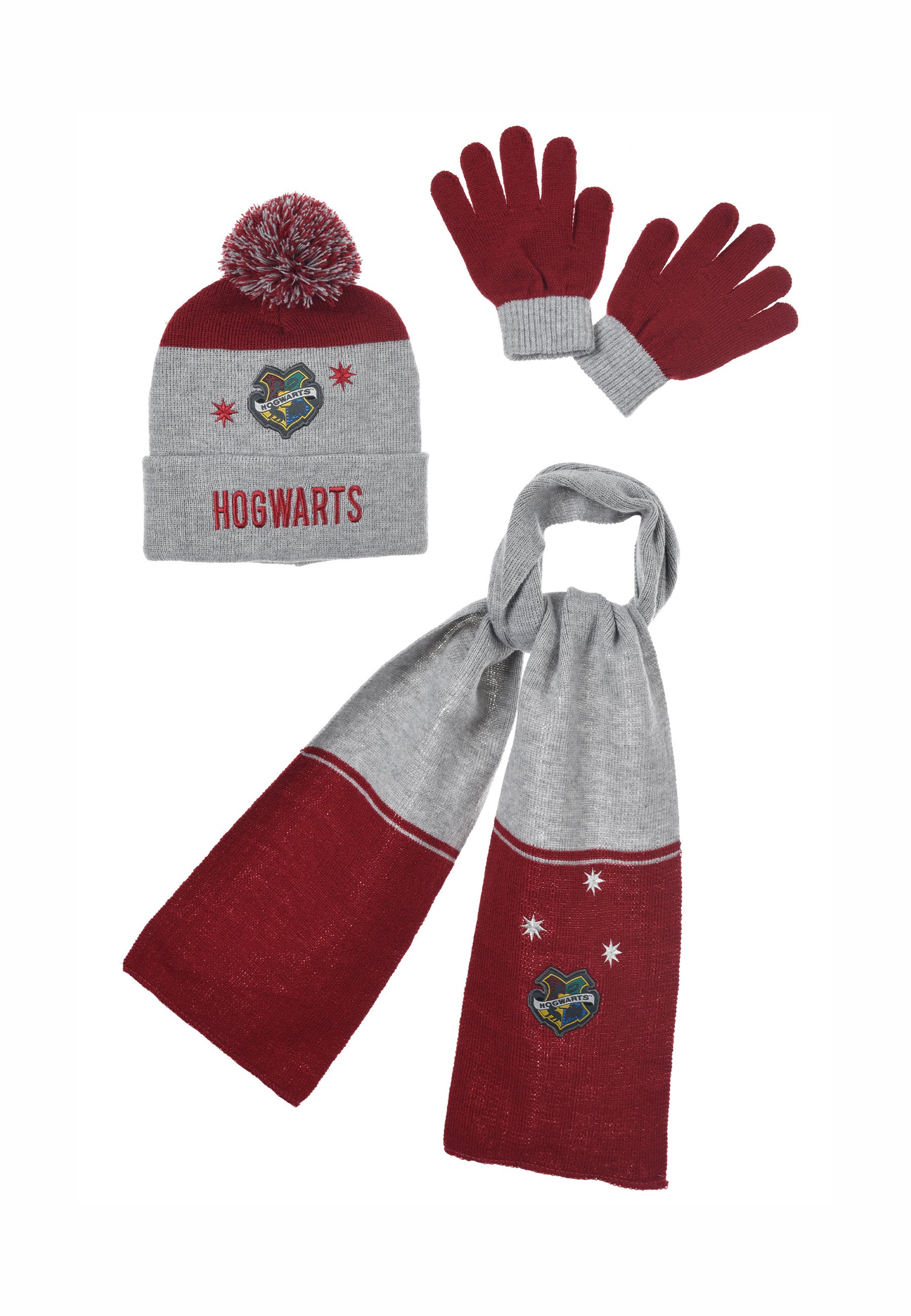 Harry Potter Hogwarts Houses Knit Scarf & Pom Beanie Set (Hufflepuff - View #5