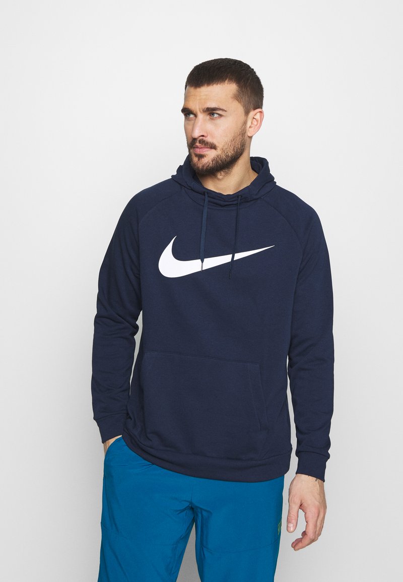 Nike Performance Hoodie - obsidian/white/donkerblauw - Zalando.nl