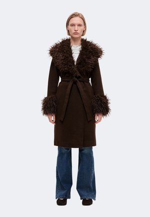 VILA, VIBALOU LONG COAT - Класическо палто - coffee bean
