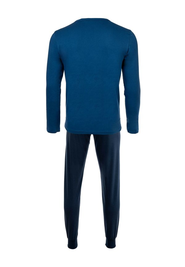 SET 2-TLG LANG BÜNDCHEN - Pyjama set - blau4