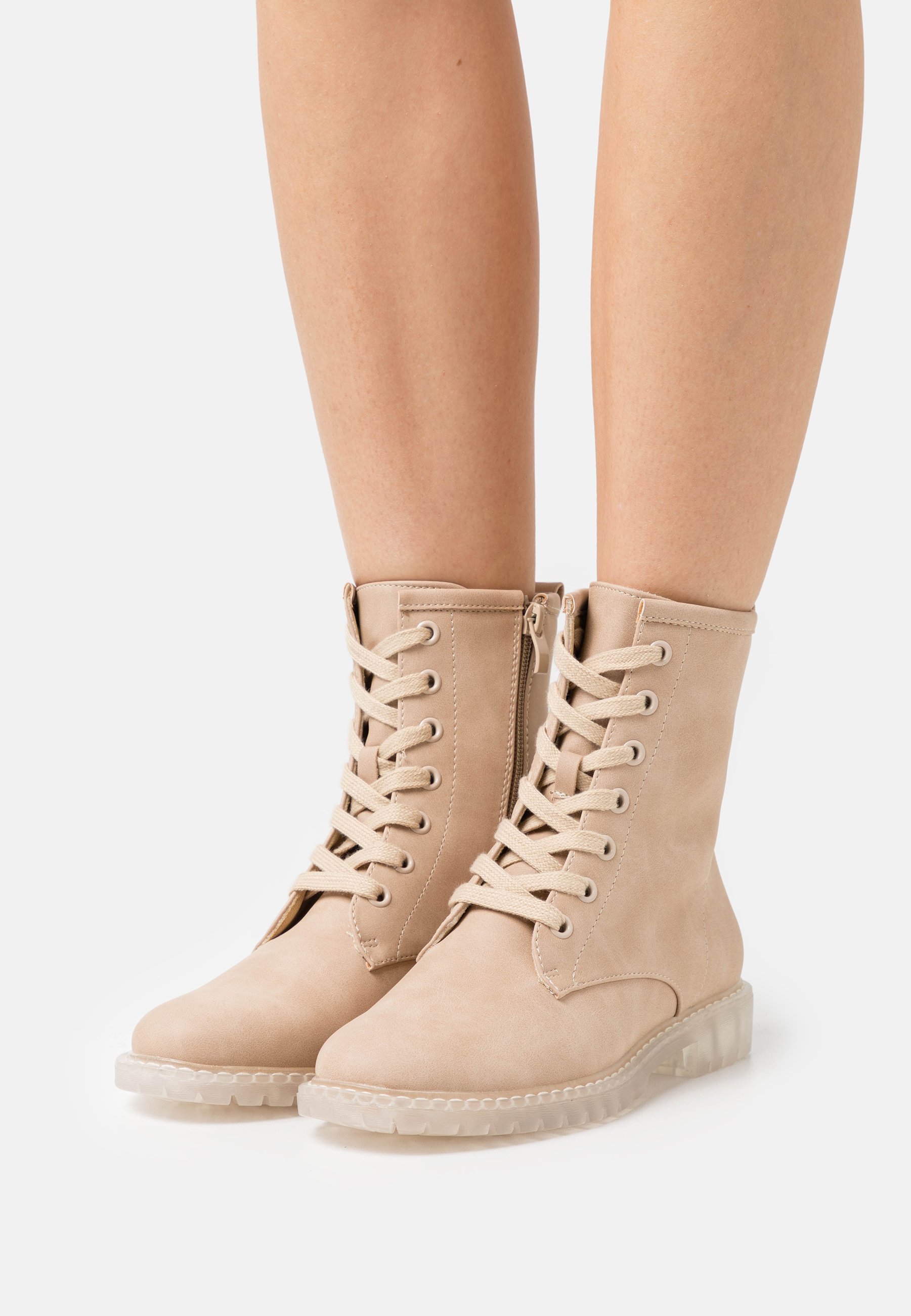 Anna Field Botines con cordones - beige - Zalando.es