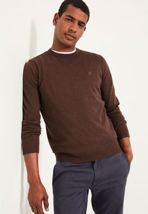 FatFace, REGULAR FIT - CREW NECK  - Jumper - chocolate brown