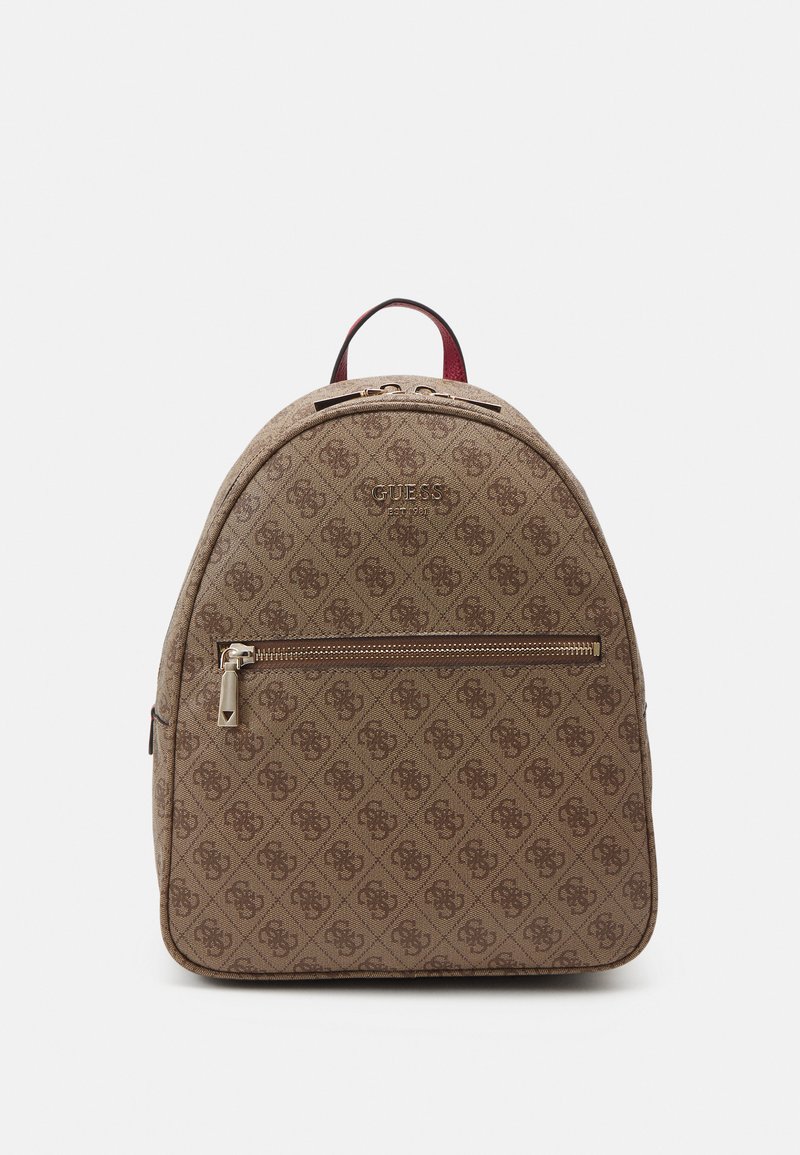 Raspberry Guess Backpack Guess VIKKY BACKPACK - Rucksack - brown - Zalando
