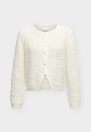 VILA, VIPIGGA O-NECK L/S KNIT JACKET NOOS - Kardigán - birch