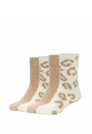 Tamaris, SOCKEN COZY PATTERNED 4ER PACK - Socken - doeskin