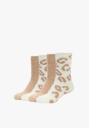 Tamaris, SOCKEN COZY PATTERNED 4ER PACK - Socken - doeskin