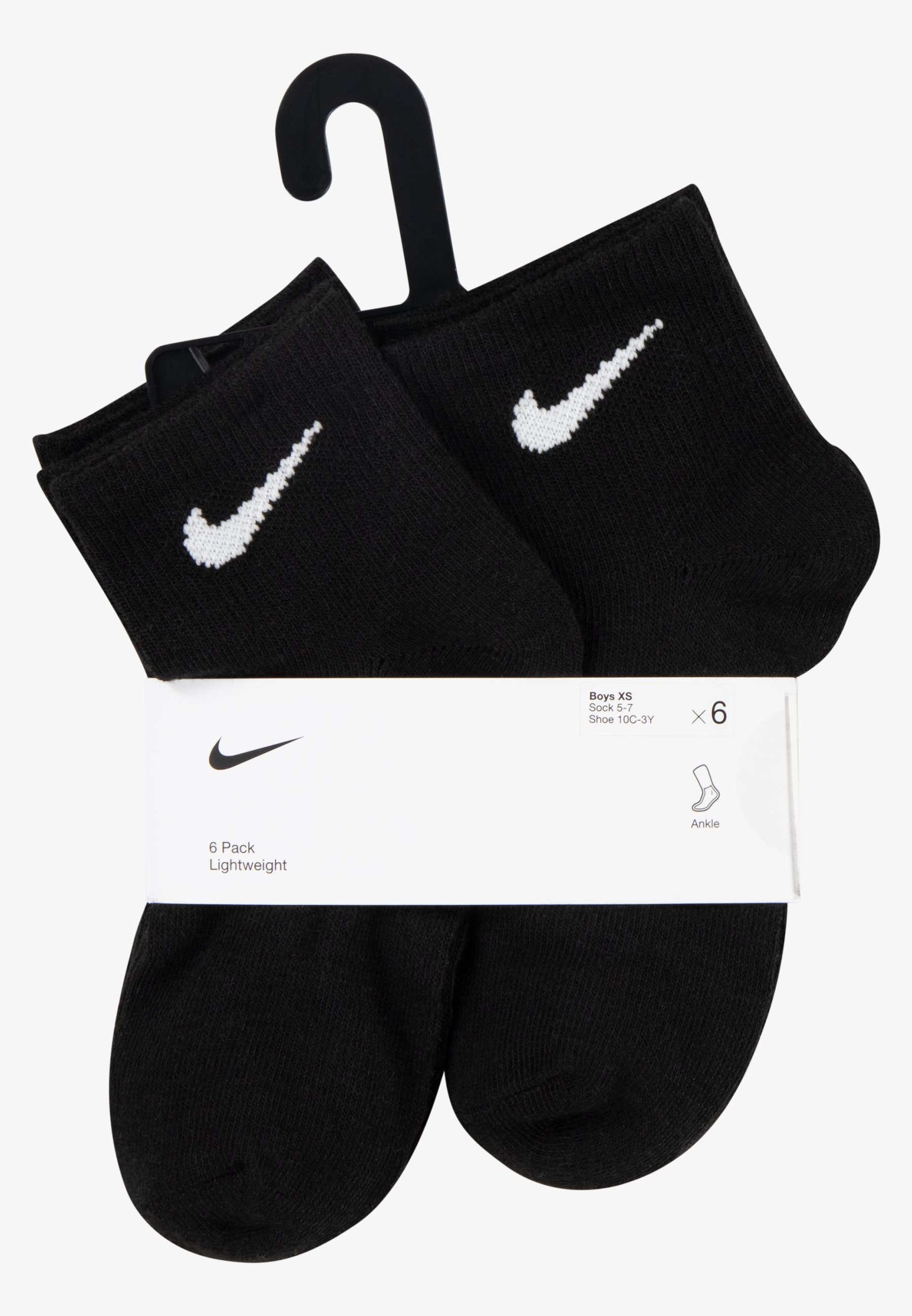 nike quarter black socks