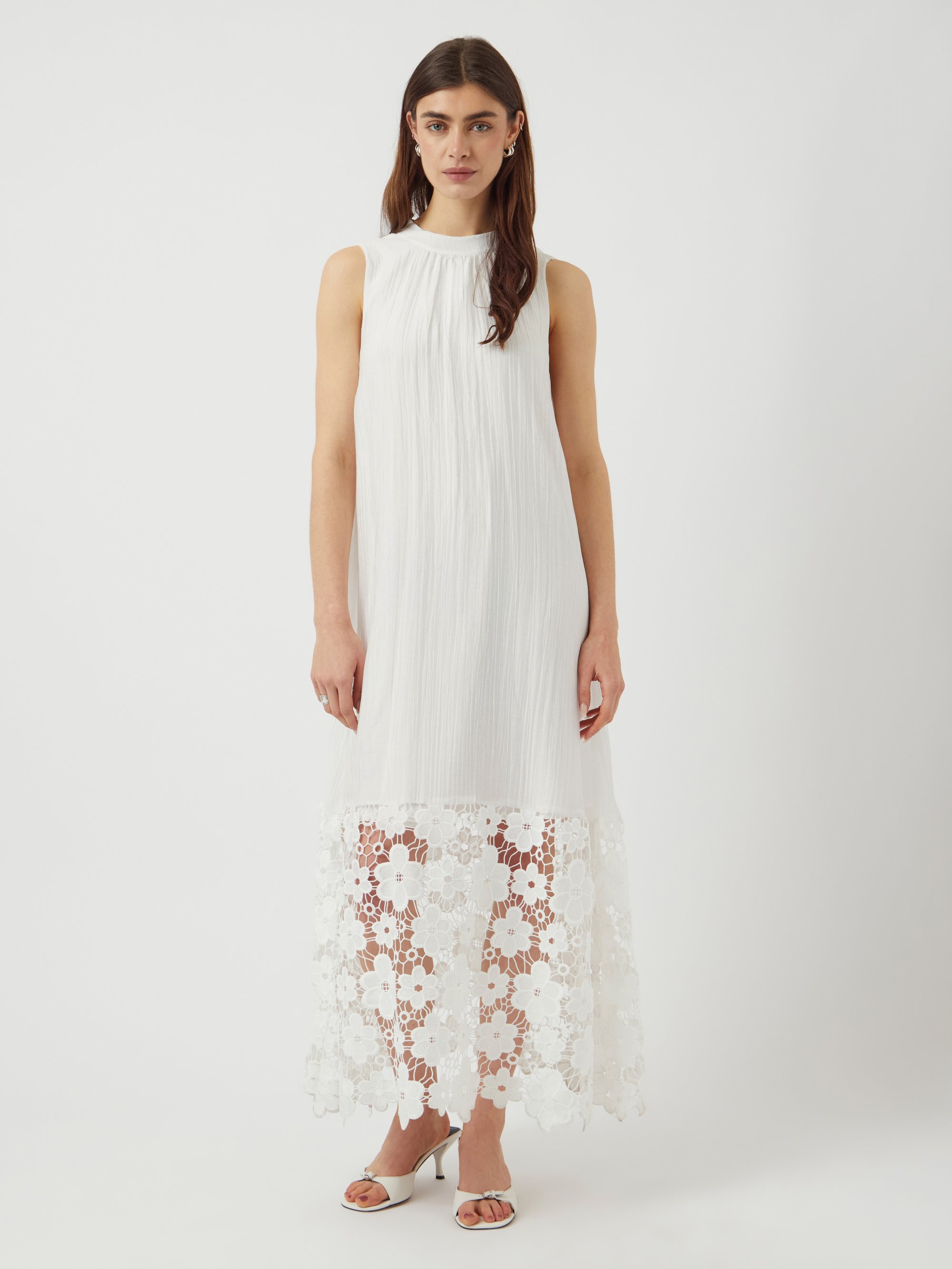 yas pleated maxi dress YAS pliss tiered maxi dress in pale blue