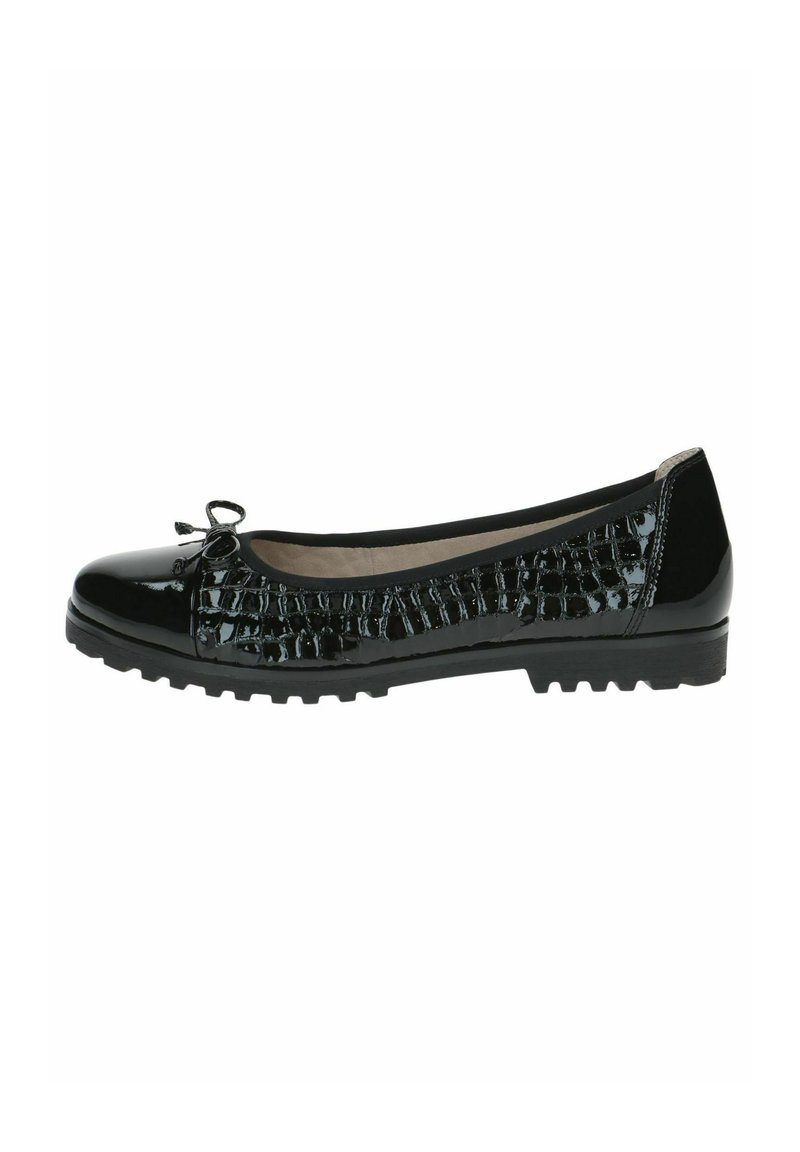 Caprice Balerinos stiliaus laivutės - black croco