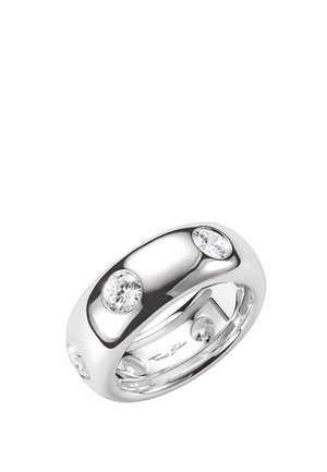 MIT WEISSEN BOLD ELEGANCE - Ring - silberfarben, weiß