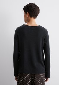 Marc O'Polo LONGSLEEVE BOAT NECK - Πουλόβερ - deep night blue