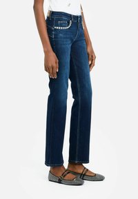 LIU JO SLIM MIT RISSEN - Tiesaus kirpimo džinsai - DARK BLUE
