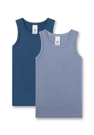 Sanetta, JUNGEN-UNTERHEMD (DOPPELPACK) DUNKELBLAU & HELLBLAU - Unterhemd/-shirt - blau