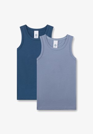 Sanetta, JUNGEN-UNTERHEMD (DOPPELPACK) DUNKELBLAU & HELLBLAU - Unterhemd/-shirt - blau
