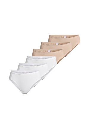 6 PACK - Slip - weiß/beige
