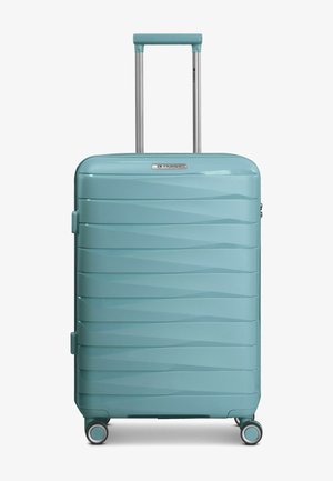 FRANKY, LONDON 4 ROLLEN TROLLEY M 65 CM MIT DEHNFALTE UNISEX - Boardcase - mint green