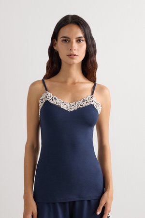 Intimissimi PRETTY FLOWERS - Caraco - mottled blue