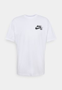 Nike SB - TEE LOGO - Printtipaita - white/black Pienoiskuva 1