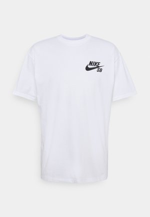 TEE LOGO - Print T-shirt - white/black
