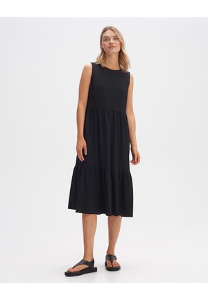 WORTA STRUCTURE - Jerseykleid - black