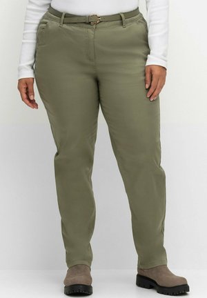 Sheego, SCHMALE - Chinos - khaki
