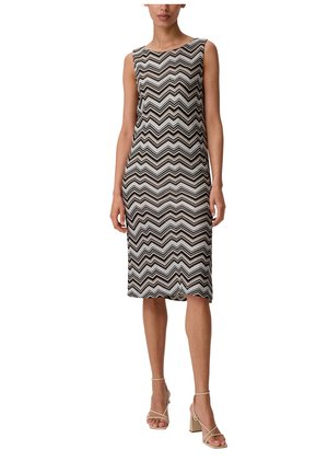 comma Freizeitkleid - beige/schwarz/weiß
