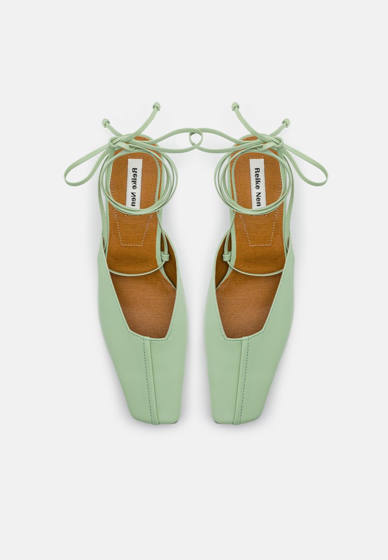 Damen Bekleidung | Reike Nen PIPING STRAP KITTEN HEEL Pantolette hoch mint/grün - LX39873 Damen Bekleidung | Reike Nen PIPING STRAP KITTEN HEEL Pantolette hoch mint/grün - LX39873