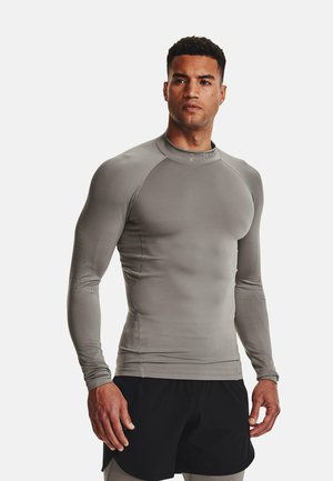 NOVELTY MOCK - Long sleeved top - pewter