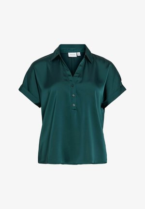 VILA, VIENNA Short sleeved - Nööpidega pluus - ponderosa pine