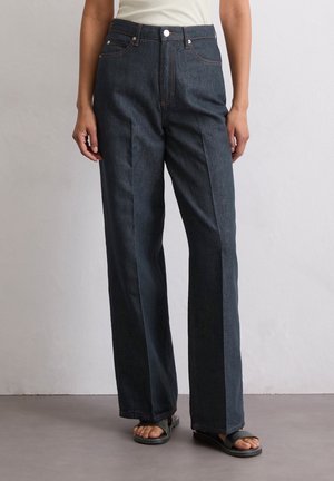 Relaxed fit -farkut - dark-blue denim