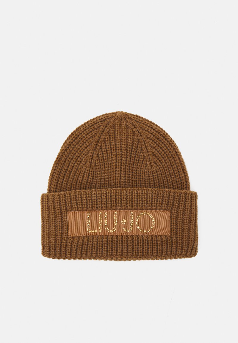 LIU JO BEANIE CON LOGO - Čepice - cammello