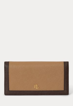 Lauren Ralph Lauren, CROSSHATCH LEATHER SLIM WALLET - Πορτοφόλι - camel/chestnut brown