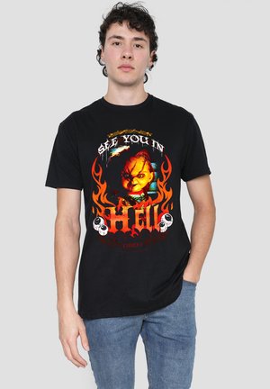 Universal Studios, CHUCKY/SEE YOU IN HELL - Print T-shirt - black