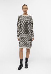 Object OBJRAY DRESS - Strikkjoler - silver gray