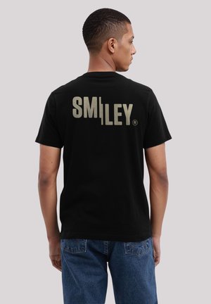 SMILEY ICON LIGHT - T-Shirt print - schwarz
