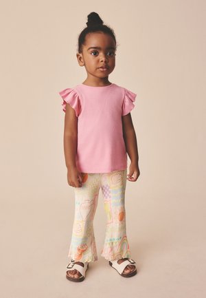 Next, REGULAR FIT - FLARE  - Pantalon classique - ecru rainbow