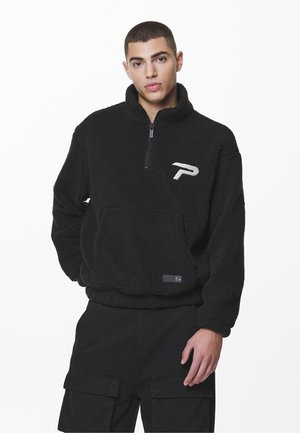 DEFOE HALFZIP - Fleece jumper - black