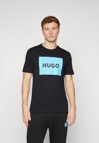 HUGO - DULIVE - T-Shirt print - black Thumbnail-Bild 1