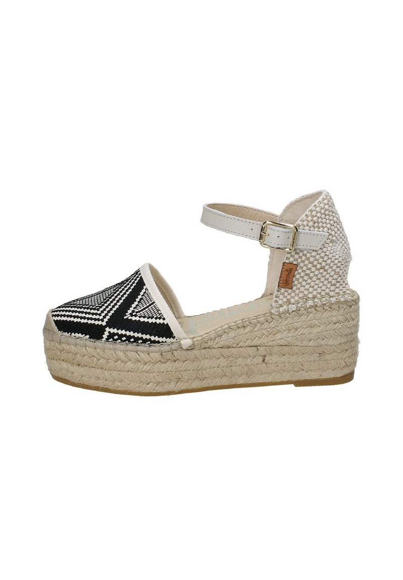 Vidorreta Scarpe con plateau - beige e nero