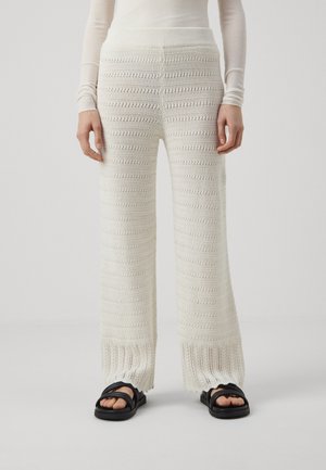 Abercrombie & Fitch WIDE LEG - Hlače - jet stream