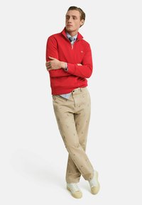 GANT REG SHIELD HALF ZIP  - Sweatshirt - ruby red