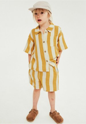 Minories, STRIPED MUSLIN UNISEX SET - Shorts - yellow