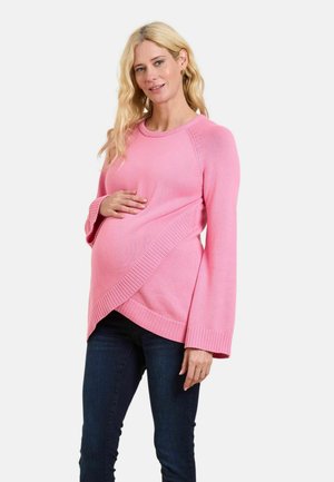 REGULAR FIT - MATERNITY NURSING CROSS OVER  - Trui - pink