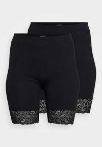 Even&Odd Curvy - 2 PACK - Shortsit - black Pienoiskuva 1