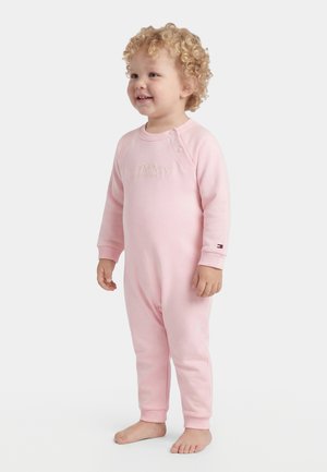Tommy Hilfiger LOGO EMBROIDERY TERRY COVERALL - Ολόσωμη φόρμα - duchess pink