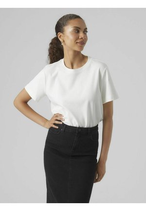 AWNAIMA SS O-NECK NOOS - T-paita - snow white