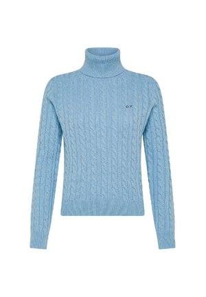 TURTLE NECK CABLE - Maglione - cielo