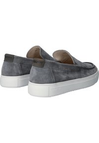 Blackstone Slipper - grey pinstripe