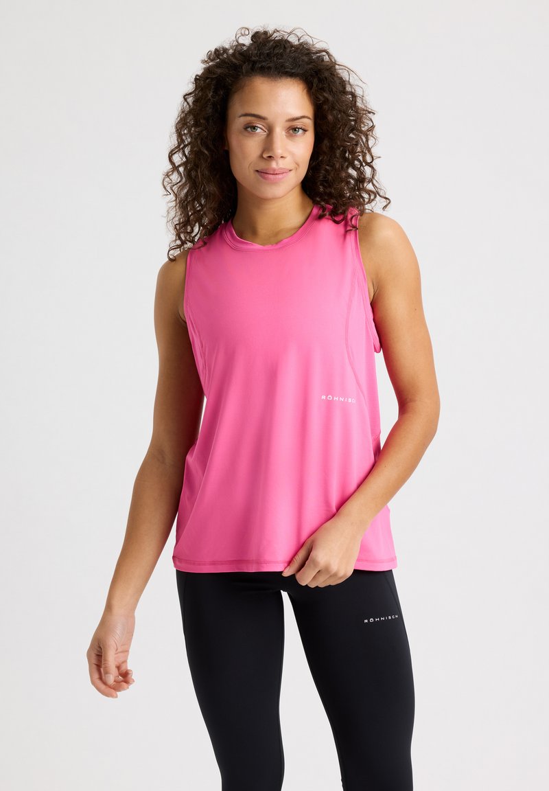 Röhnisch WORKOUT TANK - Linne - carmine rose